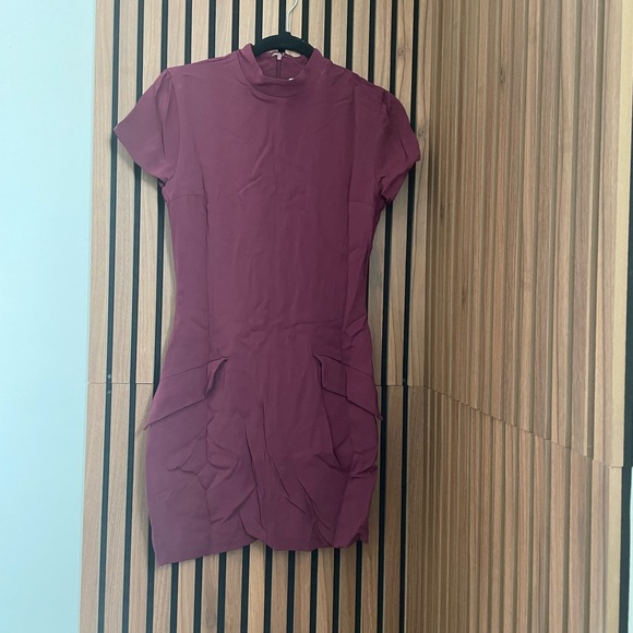 House of cb elegant Burgundy Mini Dress - Picture 4 of 5